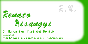 renato misangyi business card