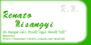 renato misangyi business card